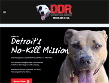 Tablet Screenshot of detroitdogrescue.com